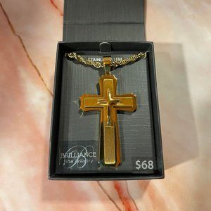 NIB-Stainless Steel Cross Pendant